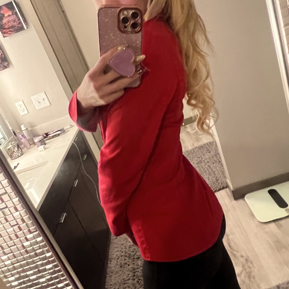 Guess Red Blazer simple for a variety of occasions!
